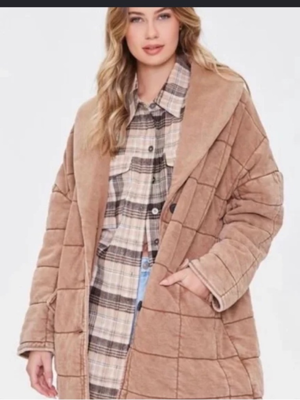 {Forever 21} Quilted Coat